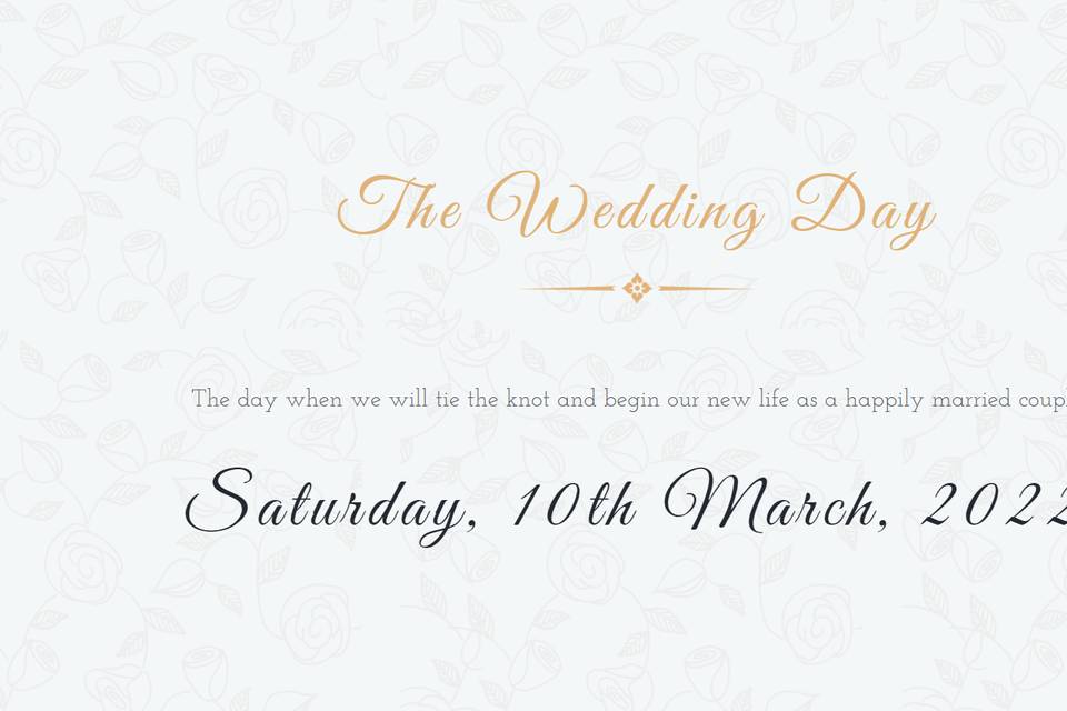 Wedding invite