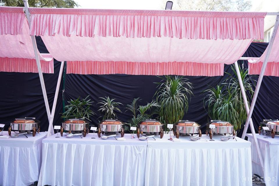 Catering setup