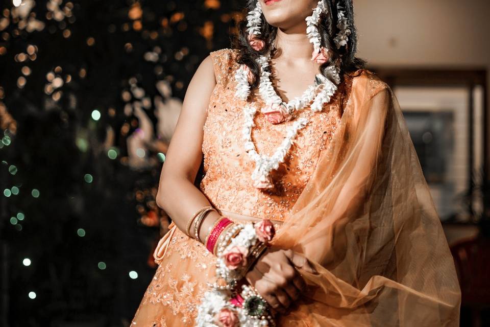 Haldi Ceremony bridal portrait