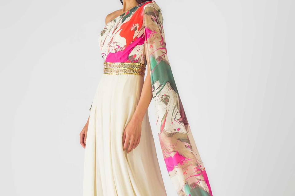 One Shoulder Jumpsuit