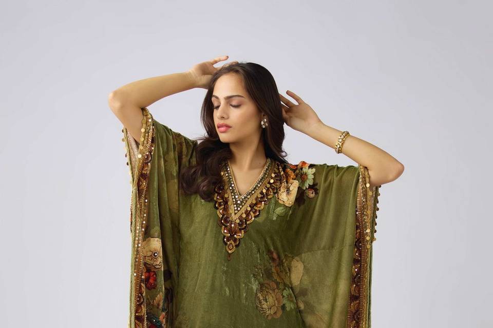 Velvet Kaftan Set