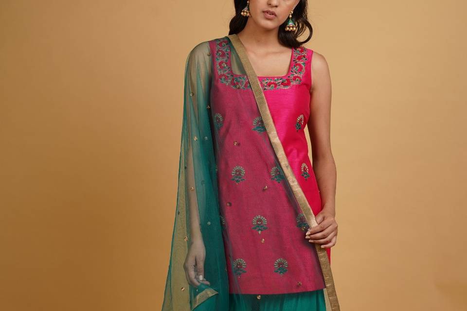 Kurta gharara dupatta