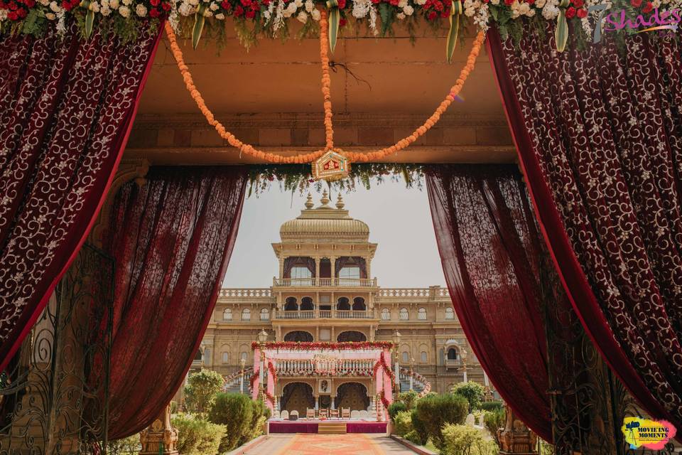 Mandap Setup near Palace