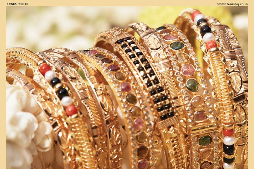 Gold Statement Bangles