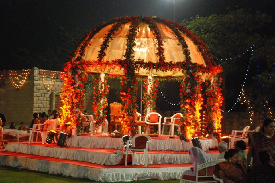 Mandap setup