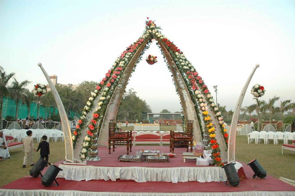 Mandap setup