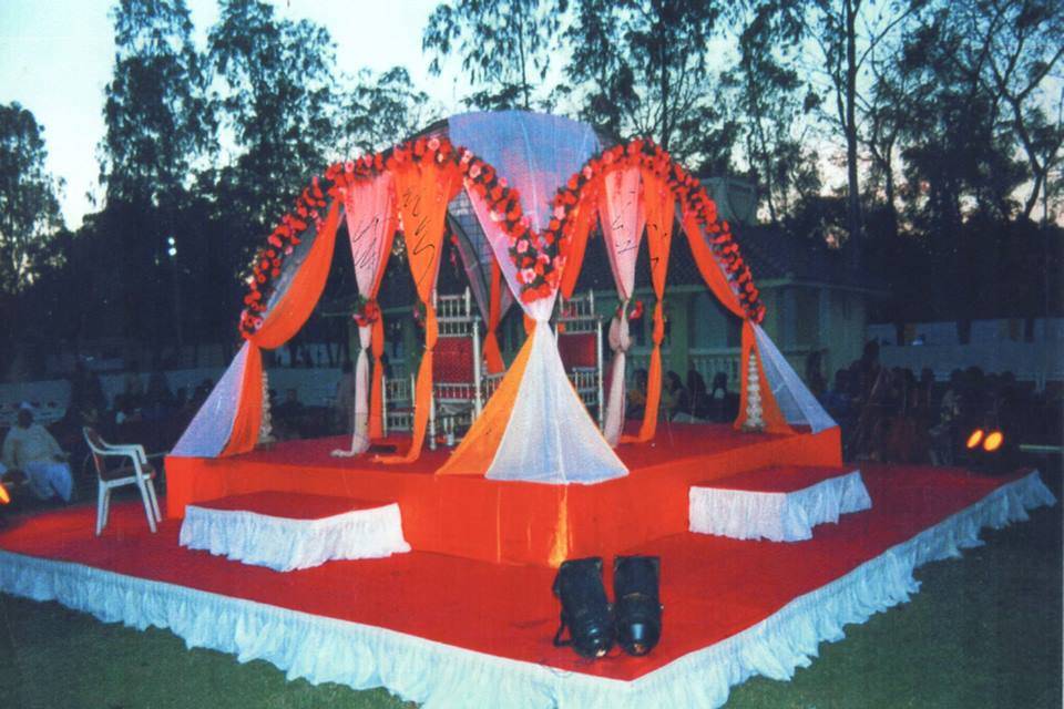 Mandap setup