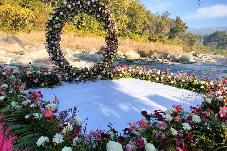 Riverside mandap