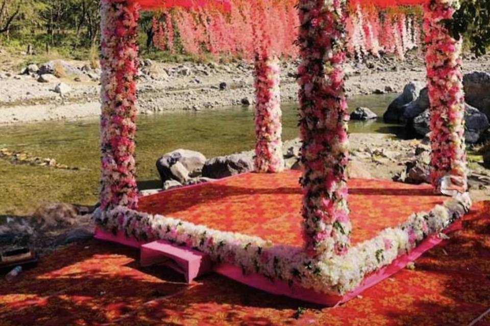 Riverside mandap
