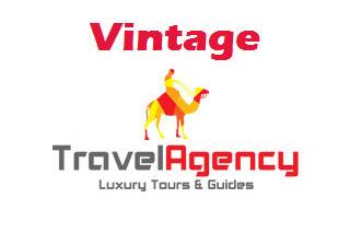 Vintage travel agency logo