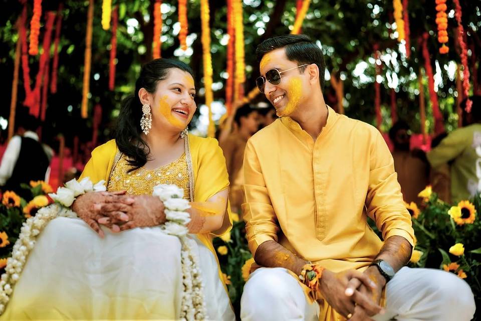 Haldi couple