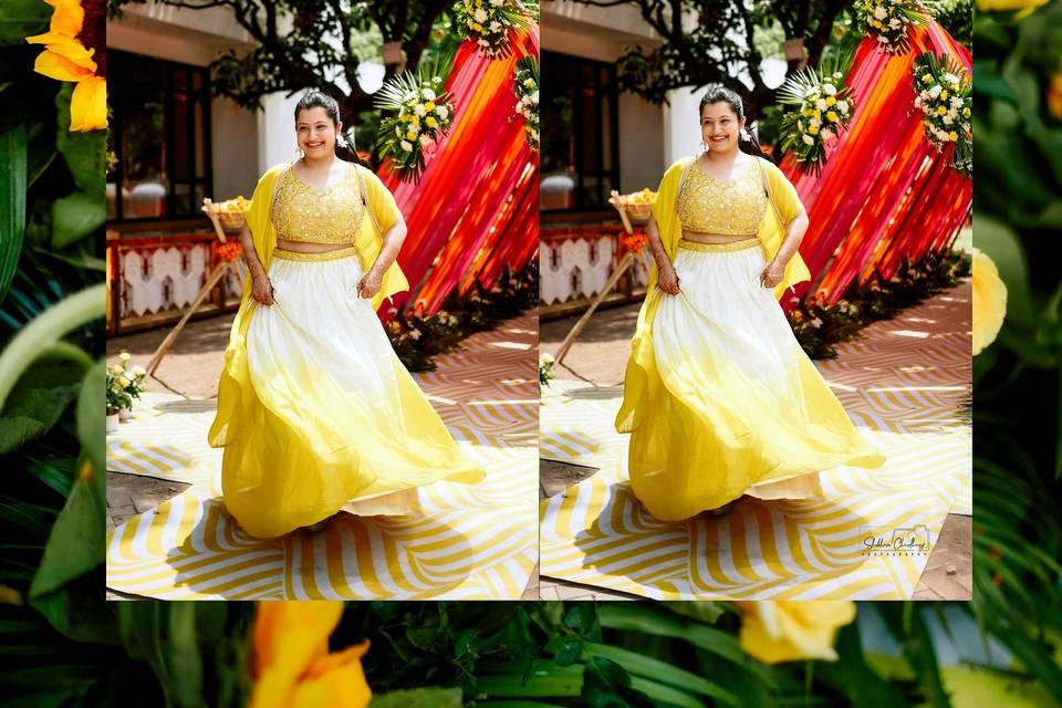 Haldi amidst nature