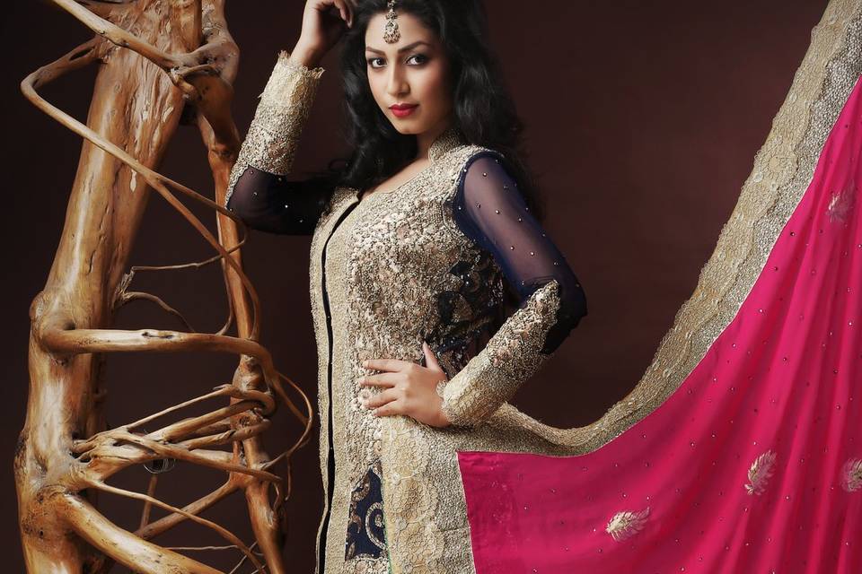 Heavy lehenga sharara