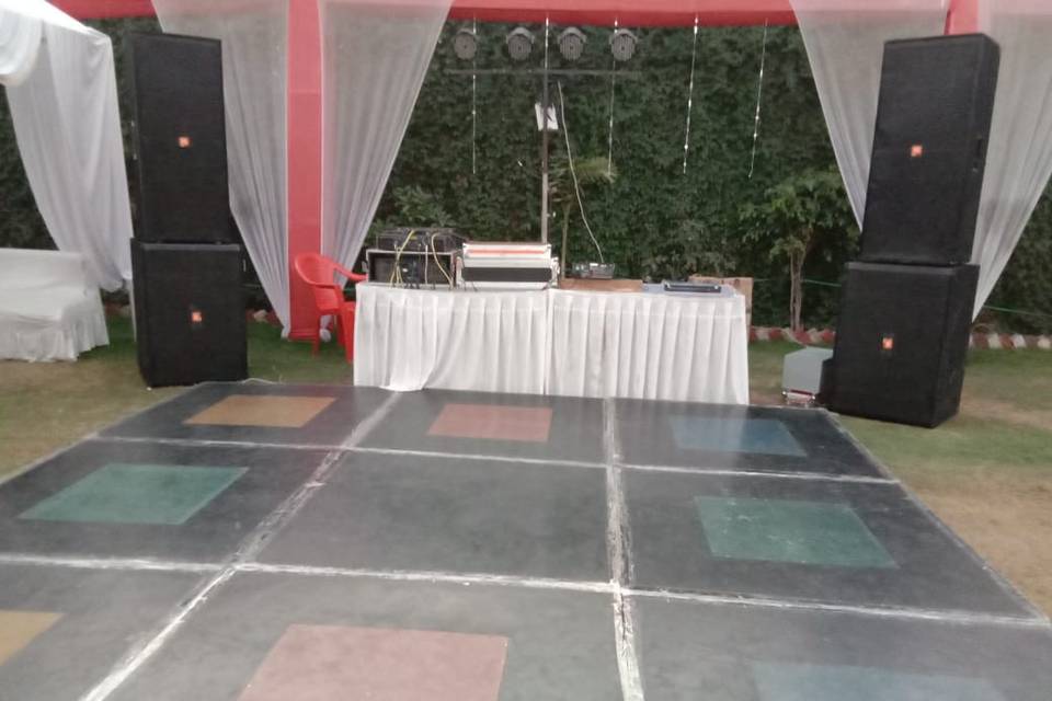 Dancefloor and equipment