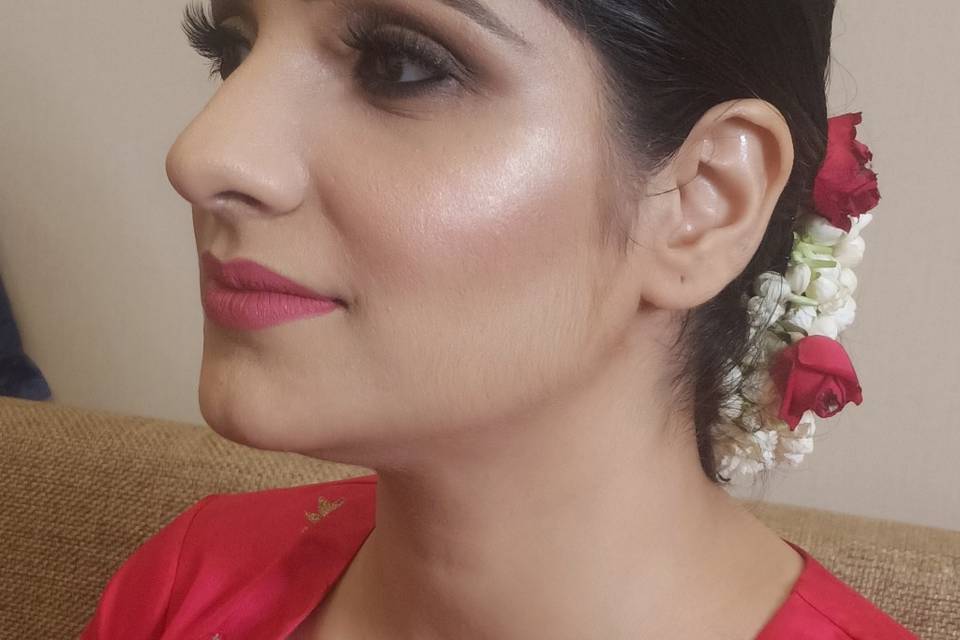 Wedding guest makeup