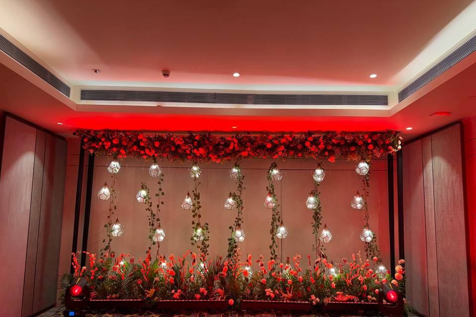 Sangeet Stage With backdrop
