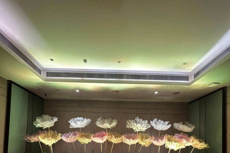 Haldi Stage with backdrop