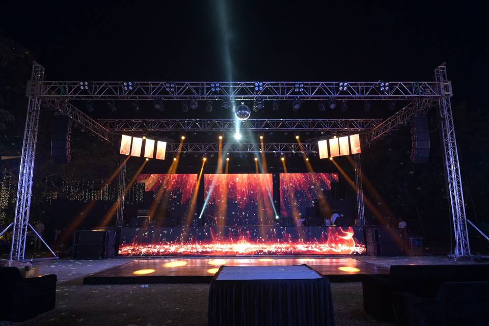 Stage with Led wall & Truss