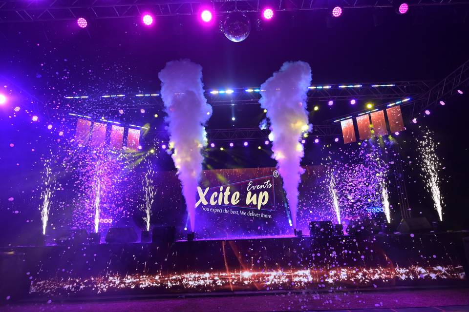 Stage with Backdrop