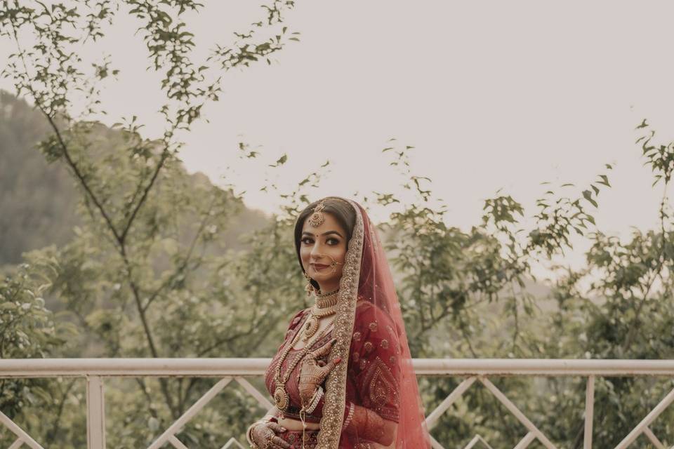 Bride with view