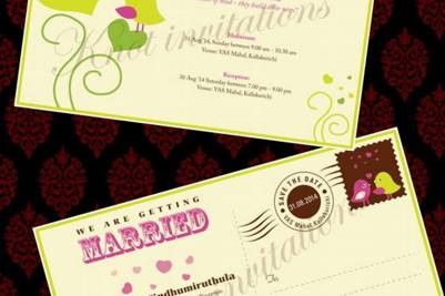 Wedding card invitation