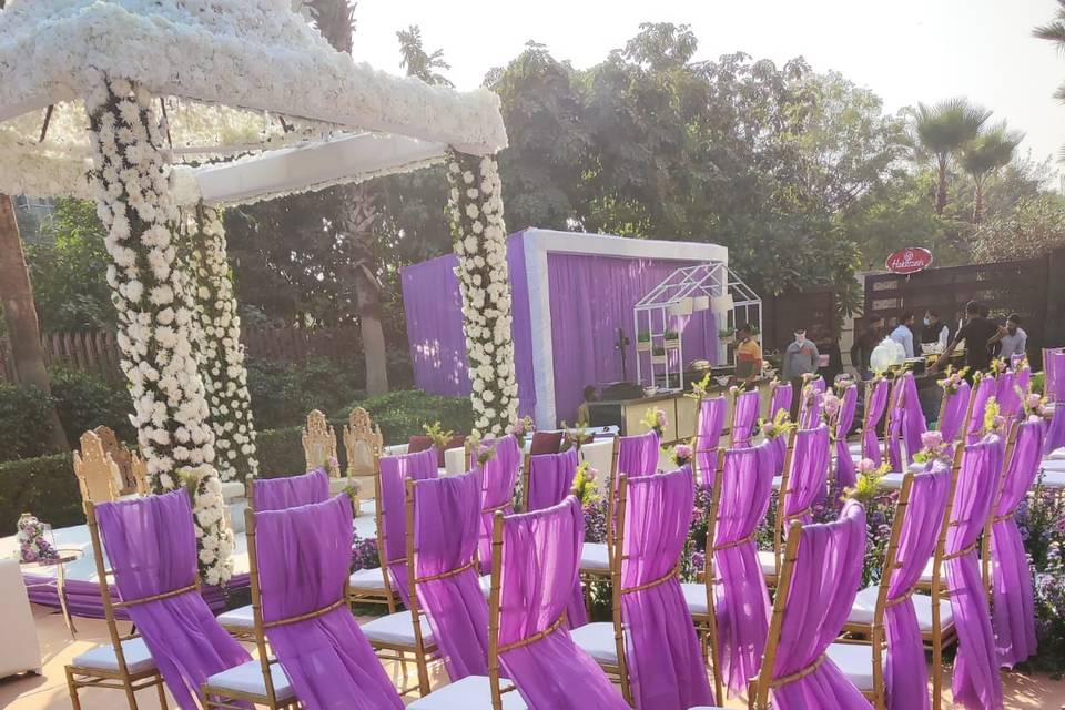 Purple vedi at the kempinski