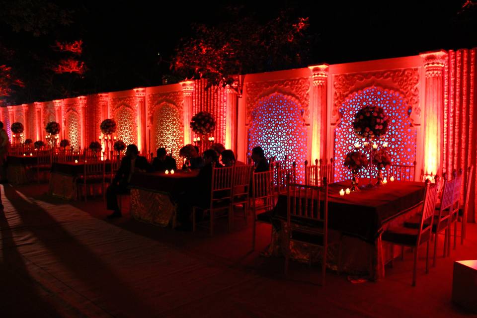 Sufi theme decor at the oberoi