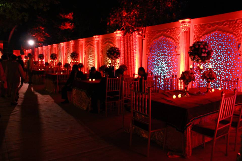 Sufi theme decor at the oberoi