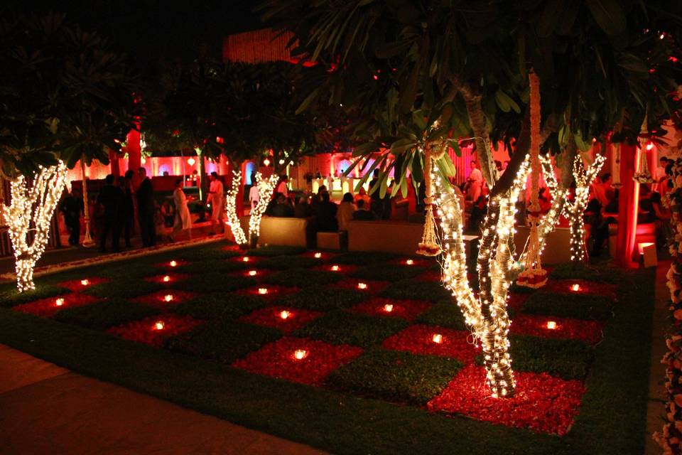 Sufi theme decor at the oberoi