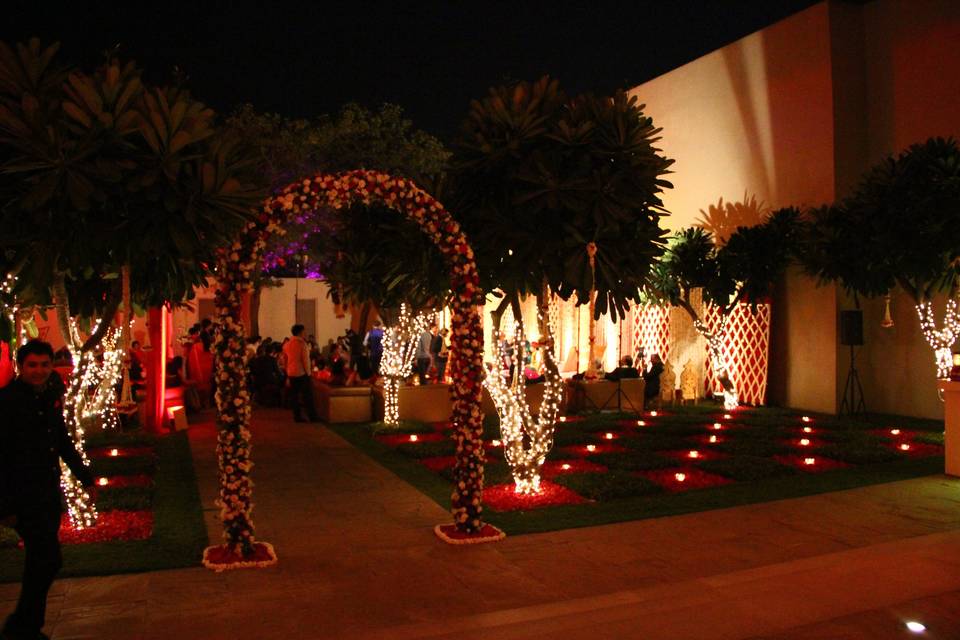 Sufi theme decor at the oberoi