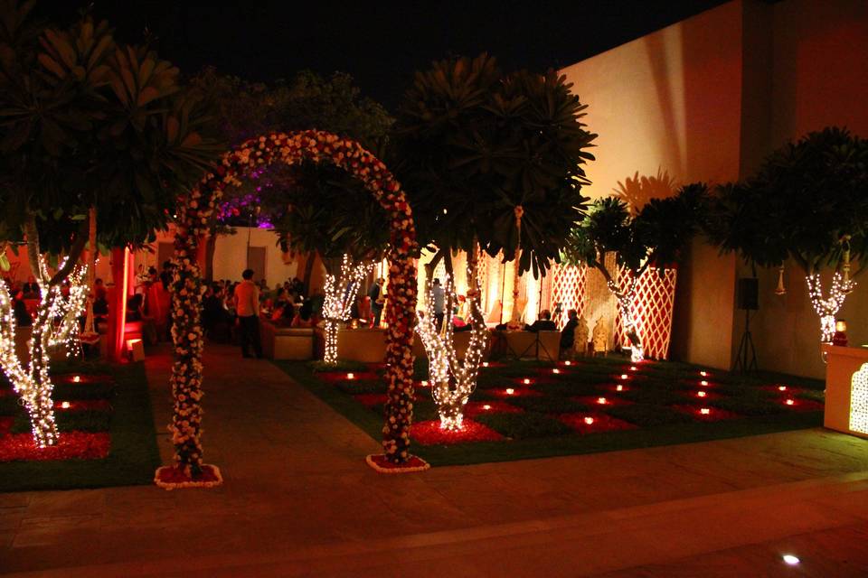 Sufi theme decor at the oberoi