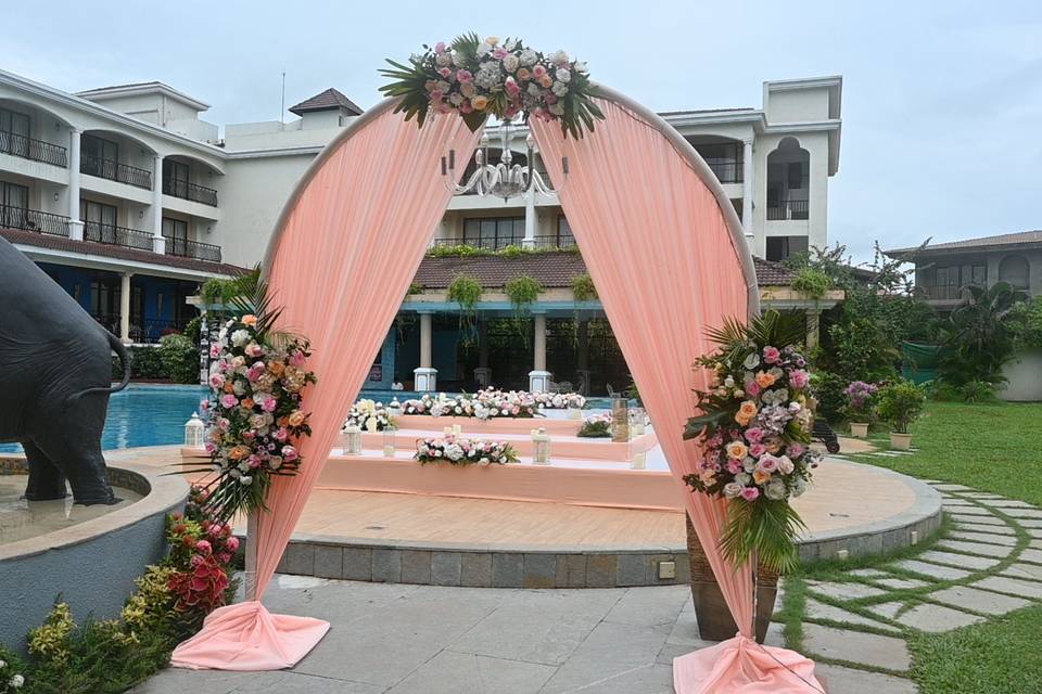 Entrance setup