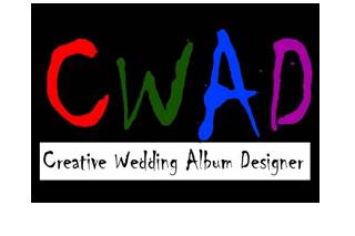 Creative wedding album designer logo