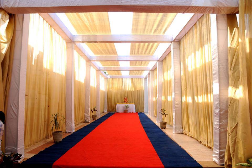 Mandap setup