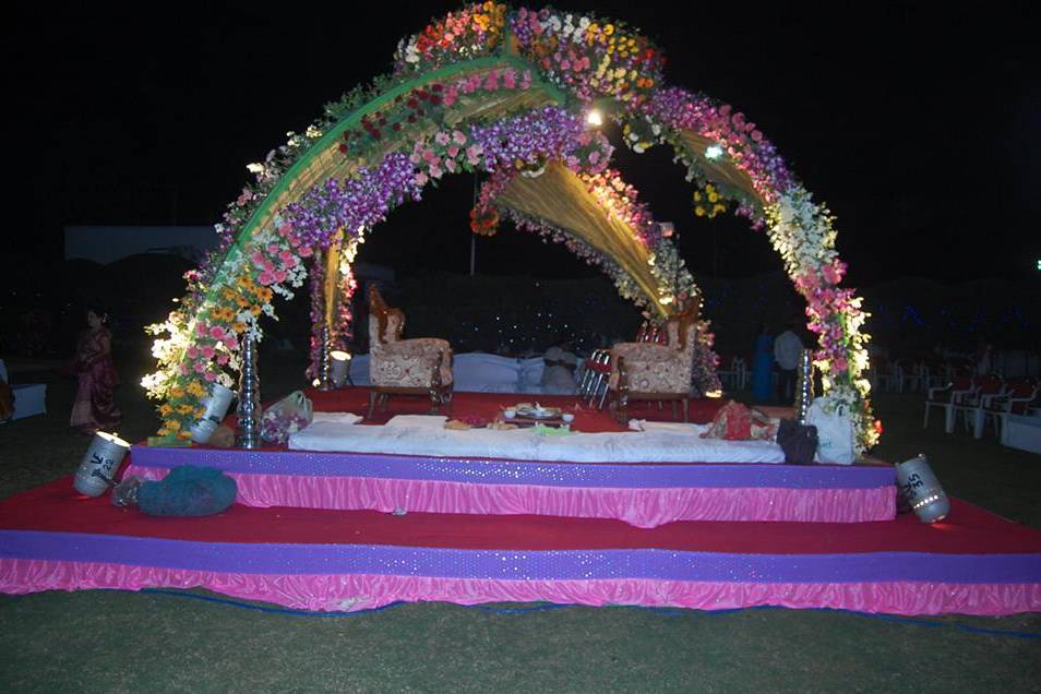 Mandap setup