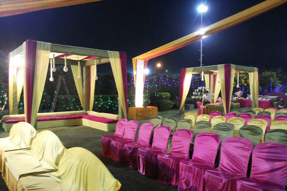 Mandap setup