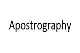 Apostrography