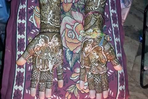 Mehandi artist of Kundan Kumar Raj