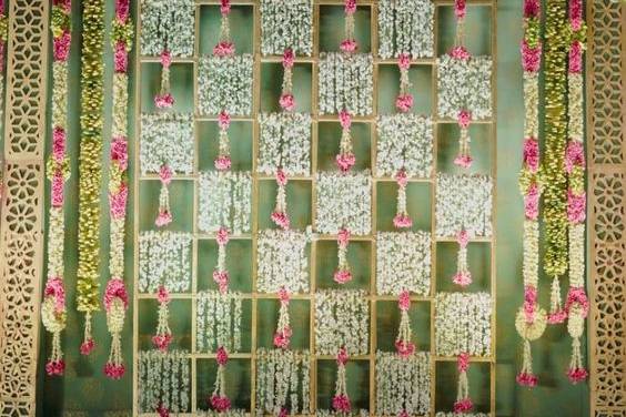 Floral Mehendi Setup