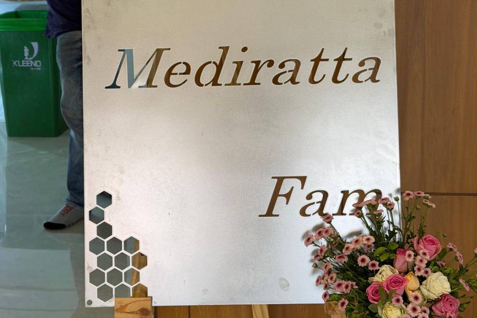 Mehndi Welcome board