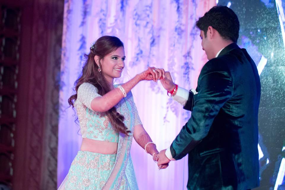 Bride and Groom dance