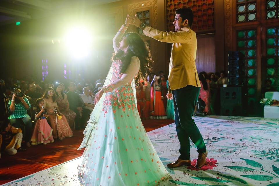 Bride and Groom dance