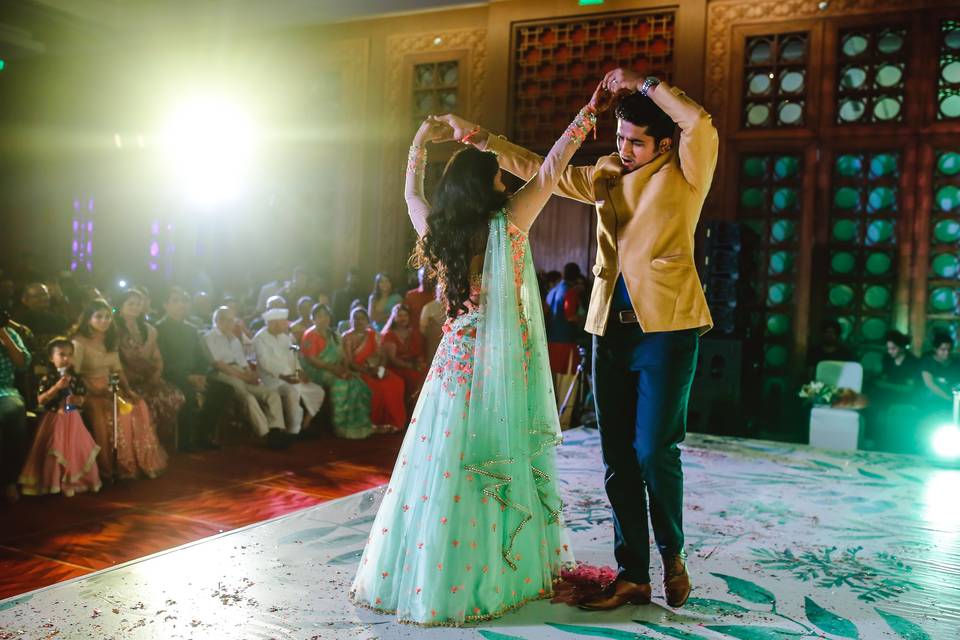 Bride and Groom dance