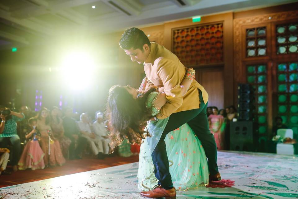 Bride and Groom dance