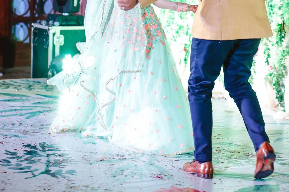 Bride and Groom dance