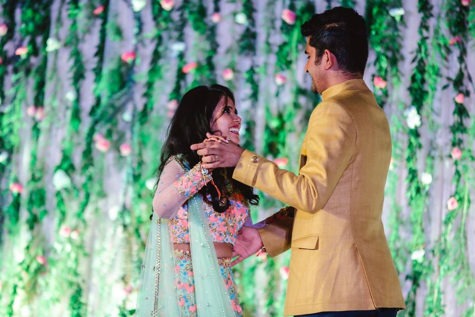 Bride and Groom dance