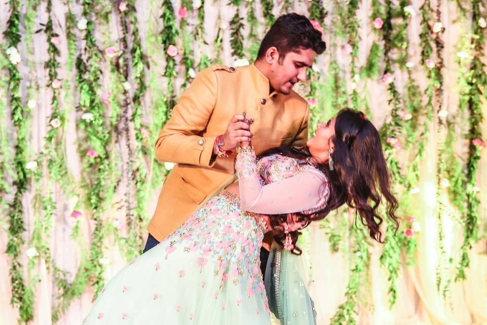 Bride and Groom dance