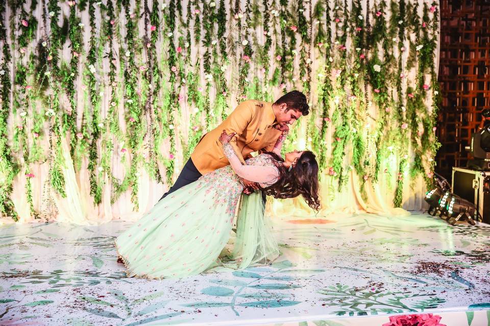 Bride and Groom dance