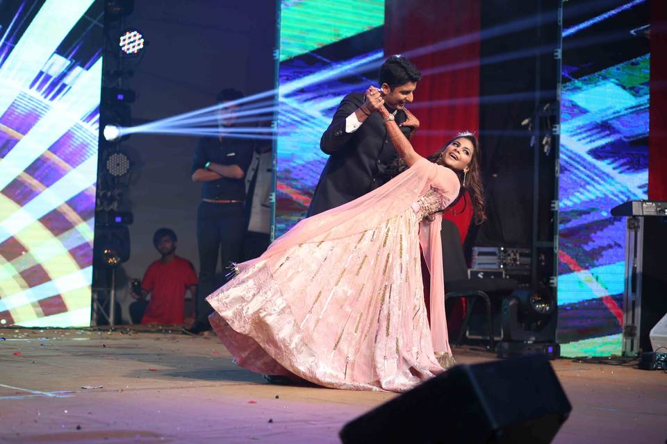 Bride and Groom dance