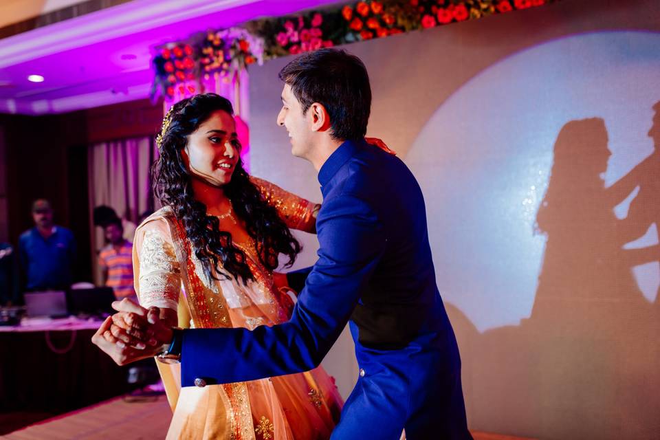 Bride and Groom dance